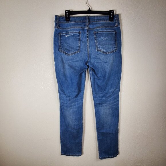 Kut From The Kloth Womans Size 6 Jeans Distressed Skinny Fit Blue Womens Jeans - Picture 2 of 12